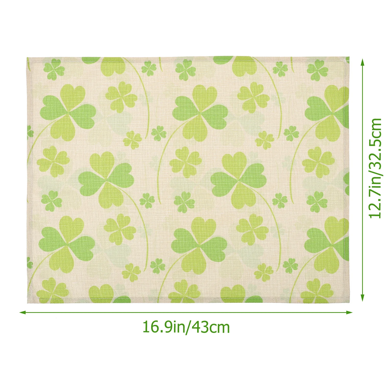 4 قطع شامروك الجدول حصيرة مجموعة سانت باتريك يوم ديكور قابلة لإعادة الاستخدام المفارش للمنزل حفلة نزهة الجدول الديكور