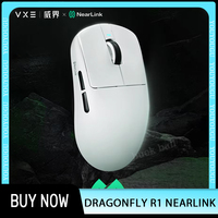 New VXE Dragonfly R1 Nearlink Mouse Three Mode Wireless Mouse PAW3395SE 150H Long Battery Life Gaming Mice Custom PC Accessories