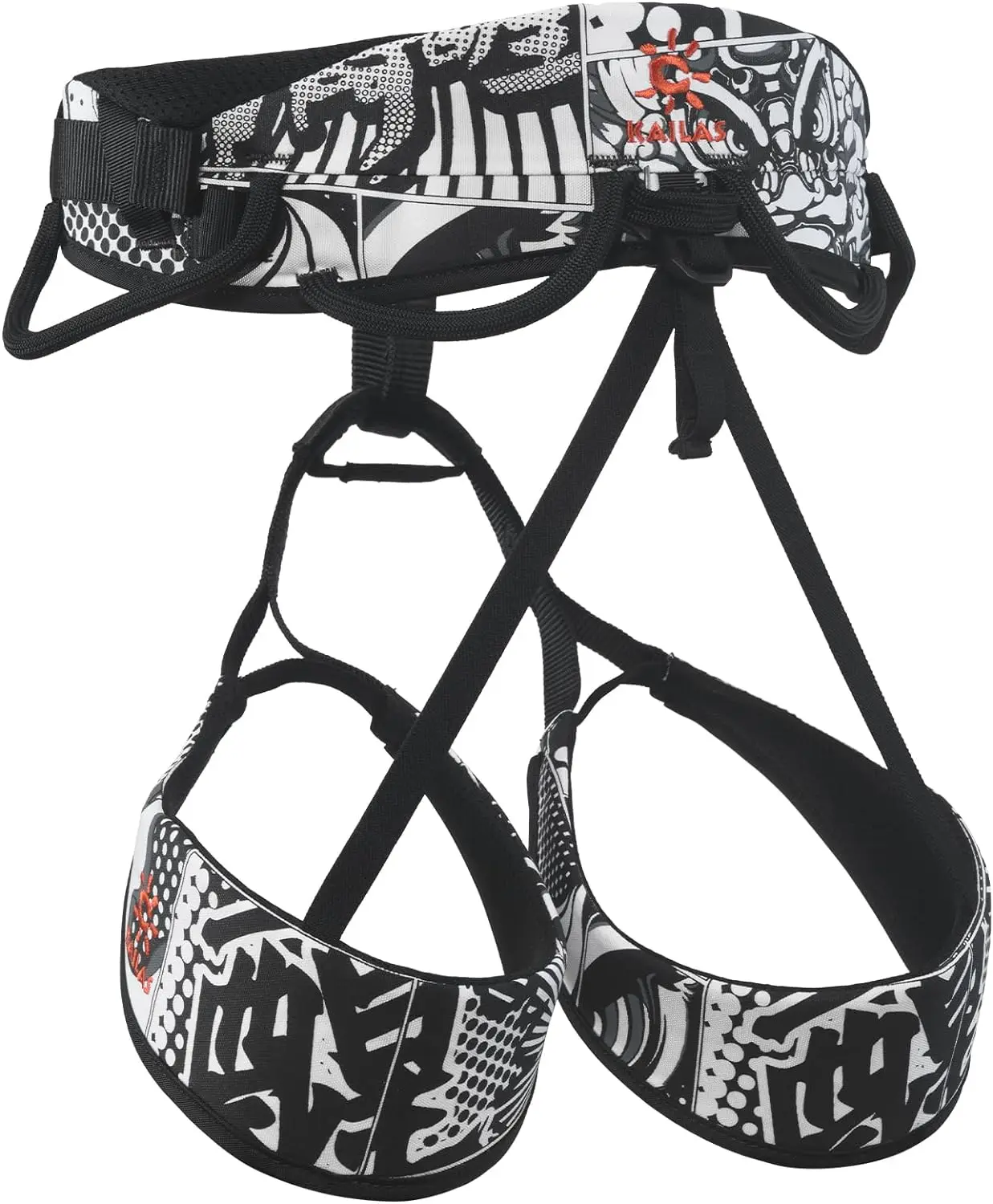 Rock Climbing Harness Men Mountaineering Tree Climbing Rappelling Harness Certified Harness Printed Design