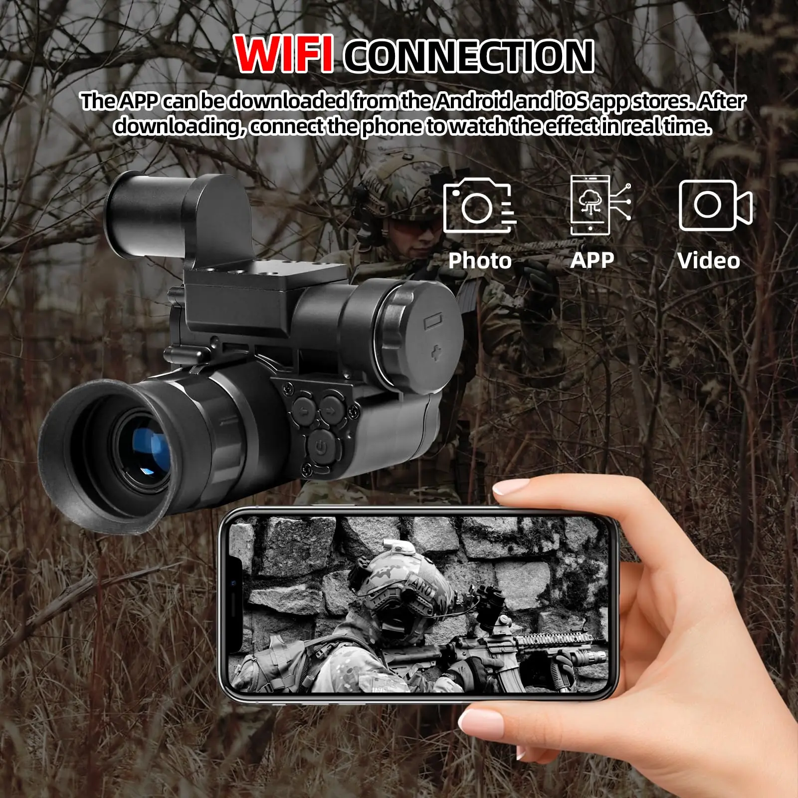 Тактические цифровые инфракрас – обзор и цена Night Vision Monocular 1080P