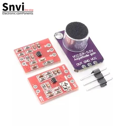 Snvi MAX4466 Electret Microphone Amplifier Module Adjustable Gain Audio Pickup Preamplifier Sensor Board for Arduino DIY Project