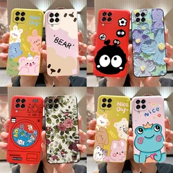 For Samsung Galaxy M53 5G Case Stylish Painted Silicone Soft Cover For Samsung M53 M33 5G 2022 SM-M336B SM-M536B Case Protector