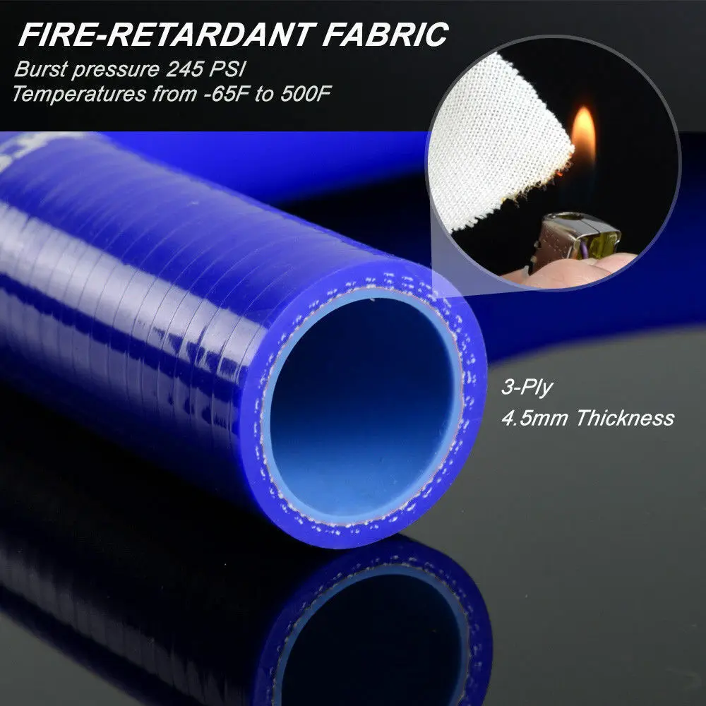 طقم خرطوم المبرد من السيليكون الأزرق مناسب لسيارة Honda Civic D15 D16 SOHC EG/EK #4