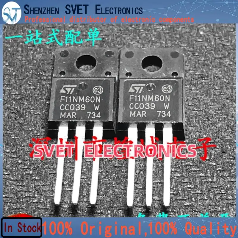 10PCS-50PCS  F11NM60N STF11NM60N  TO-220F 650V 10A   Original In Stock Fast shipping