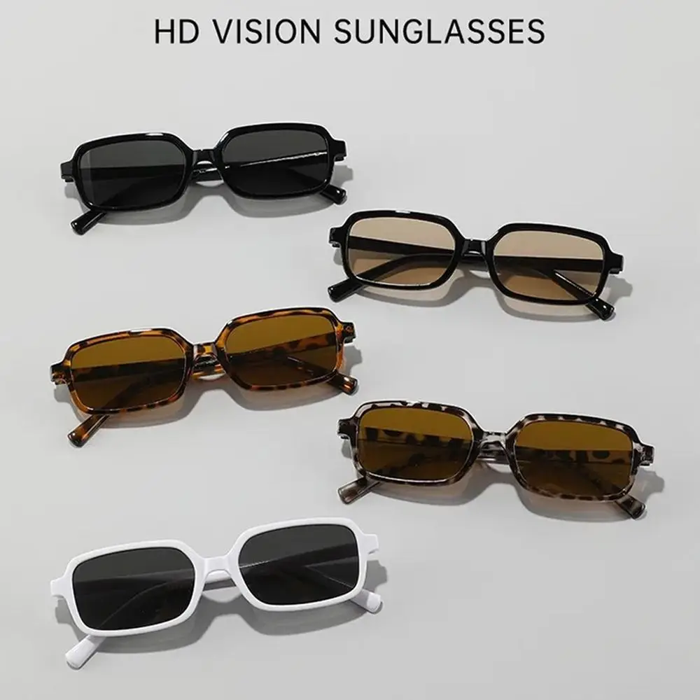 Elegant Anti UV Square Frame Sunglasses Scratch Resistant Street Photography Sun Glasses Korean Stylish Women Eyewear Unisex