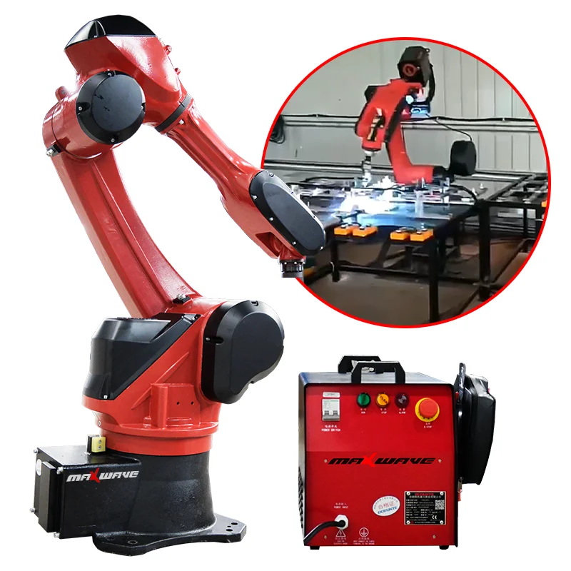 6 Axis Robotic Arm 6 Axis Programmable Universal Robot for Laser Metal Welding Machine Screw Locking Assembly Gluing Spraying