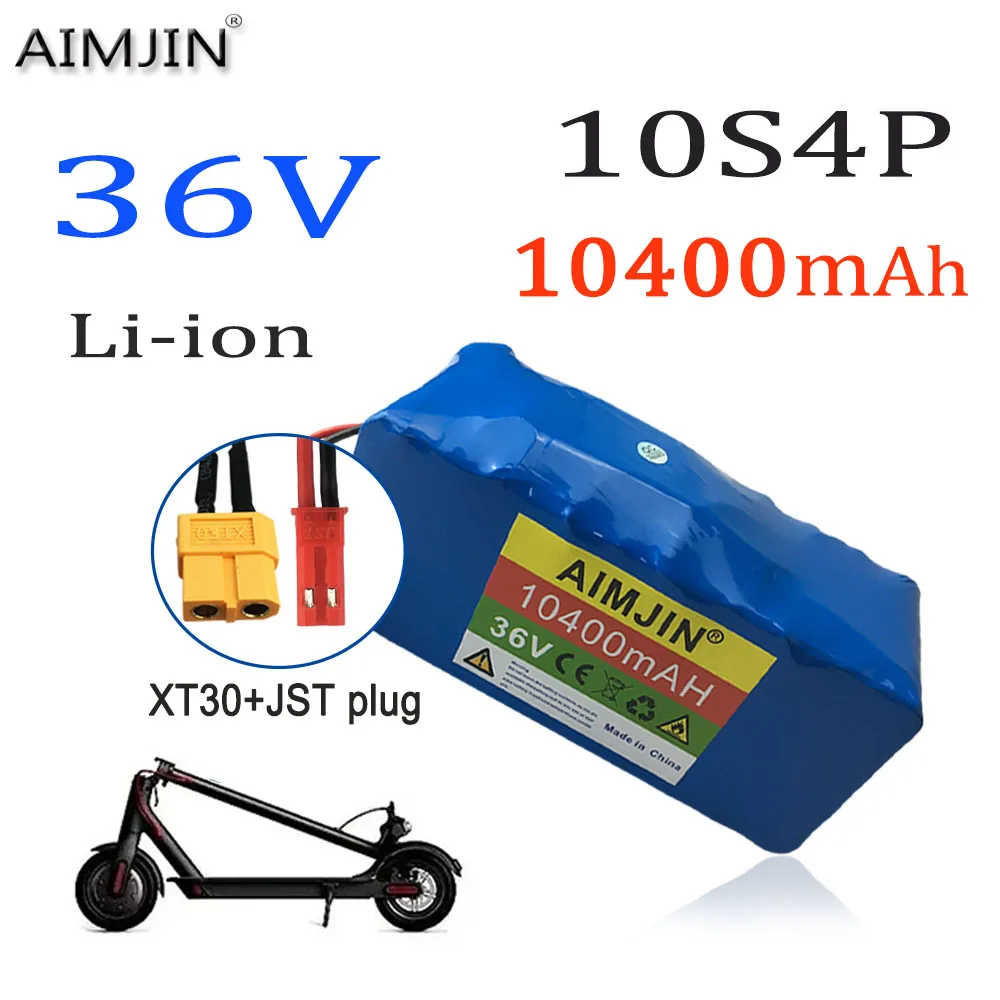 

10S4P 36V 10400mAH 1000W rechargeable lithium battery pack, suitable for electric bicycles, scooters, BMS vehicle battery pack