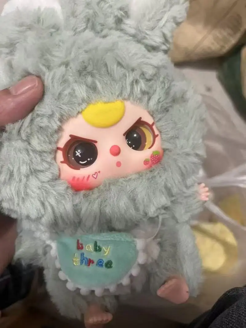 Bebê de três anos de idade lírio coelho cidade caixa cega de pelúcia boneca na moda jogar decoração bonito saco pingente pode coletar presentes de ano novo