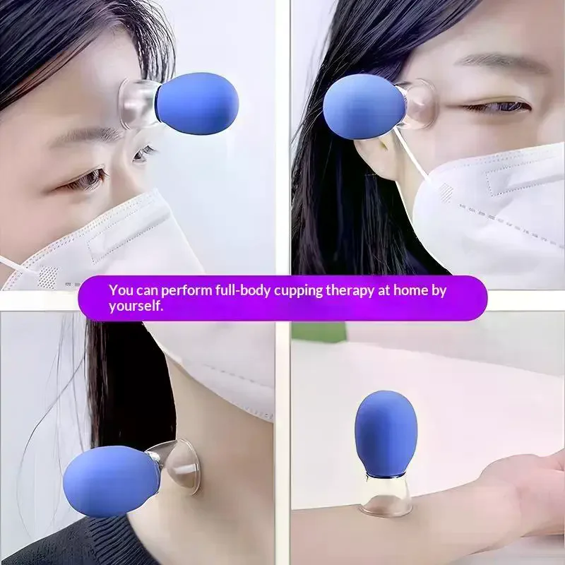 6Pcs Portable Multifunctional Facial Cupping Set Easy to Use for Daily Face Relaxation Skincare Routine