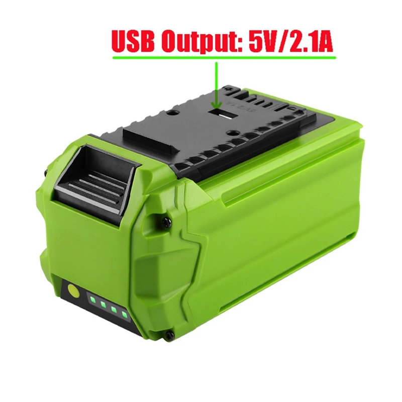 20X18650 Battery Plastic Case Charging Protection Circuit Board PCB Box G40B6 For Greenworks 40V Lawn Mower