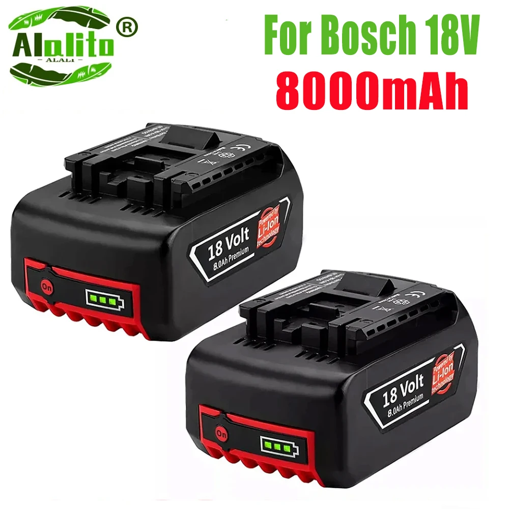 

High-Performance For BOSCH 18Volt 8.0Ah LITHIUM-ION BATTERY GBA18V Professional GBA GSR GSB BAT609 (KC) Rechargeable Battery