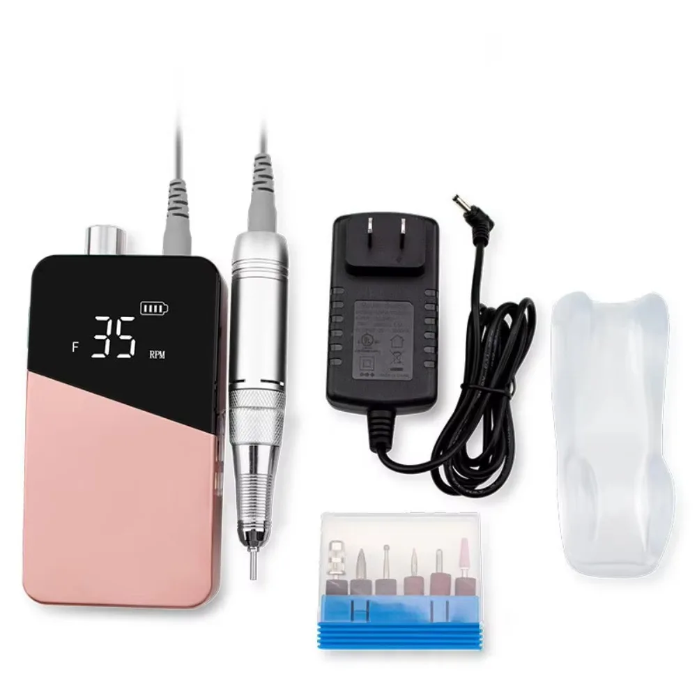 Portable 35000rpm Nail File Drill Kit Electric Manicure Pedicur