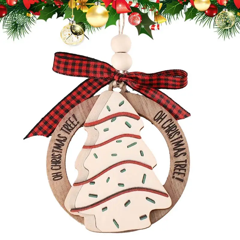 Christmas Decorative Tree Pendant Best Quotations Written Pendants Creative Retro Tree Top Styles Ornaments Unique New Year Gift