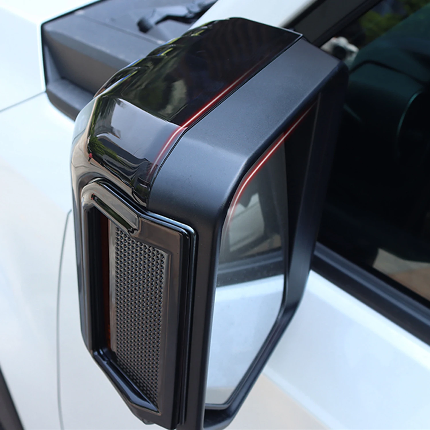 

ABS зеркало заднего вида, декоративная накладка для бровей от дождя, подходит для Toyota Land Cruiser Prado J250 LC250/Lexus GX550 2024 2025