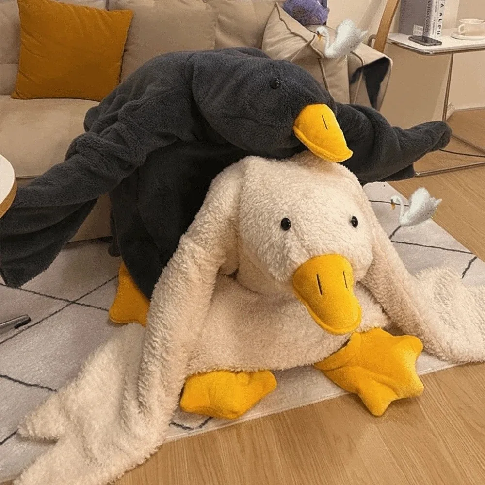 لينة المرجان الصوف كبير الأبيض أوزة نيسيي منامة الكرتون يندبروف شتاء دافئ مقنعين منامة الملمس رشاقته ثوب النوم #3