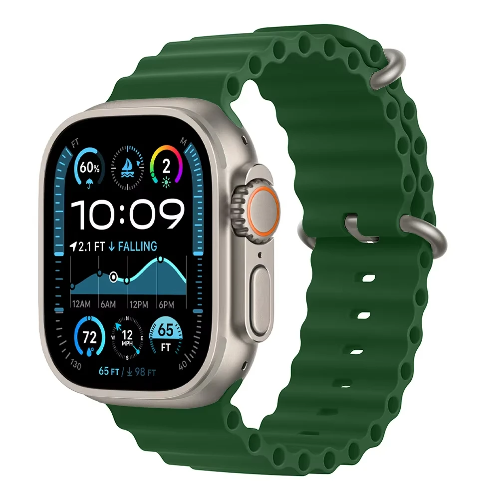 Ocean Strap für Apple Watch Bands Ultra 3 2 49 mm 44 mm 40 mm 41 mm 45 mm 42 mm 46 mm Sportarmband iWatch Serie 11 10 9 8 7 6 5 Se 3