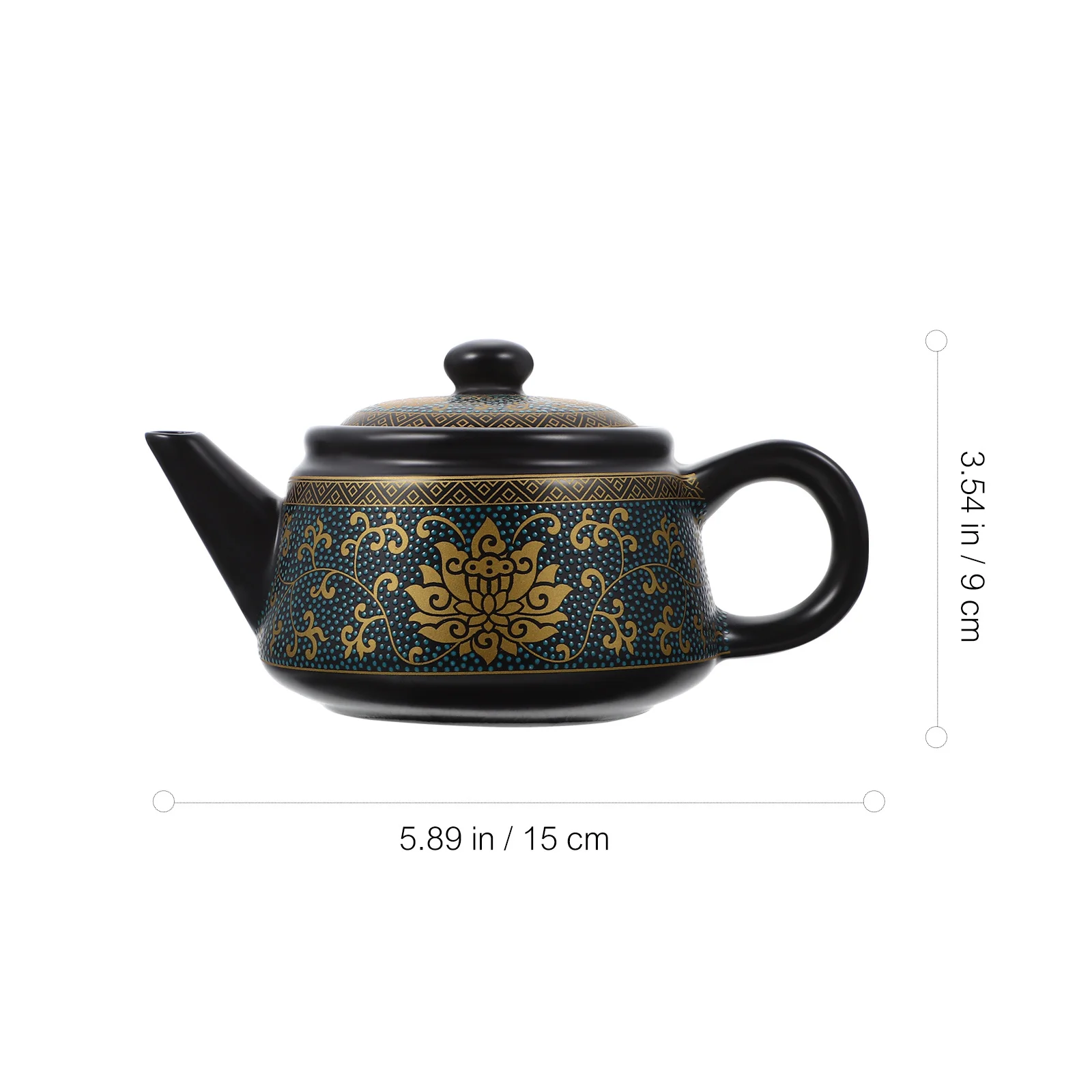 

Elegant Handheld Ceramic Teapot Retro Style Tea Kettle for Office Home Use Exquisite Craft Make Tea Pot Container