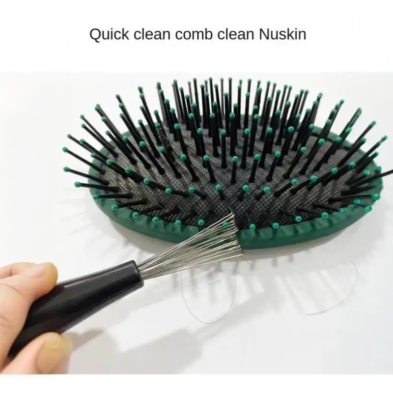 Hot Sale Hair Brush Cleaning Tool With Prongs Ergonomic Non Slip Handle For Home Salon Hair Tools