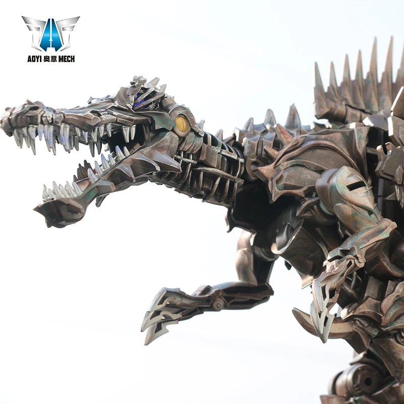 AOYI LS11-Robot transformable, figura de acción de Behemoth, Bellota antigua, película de aleación, líder de dinosaurios, colección de juguetes para niños, LS-11