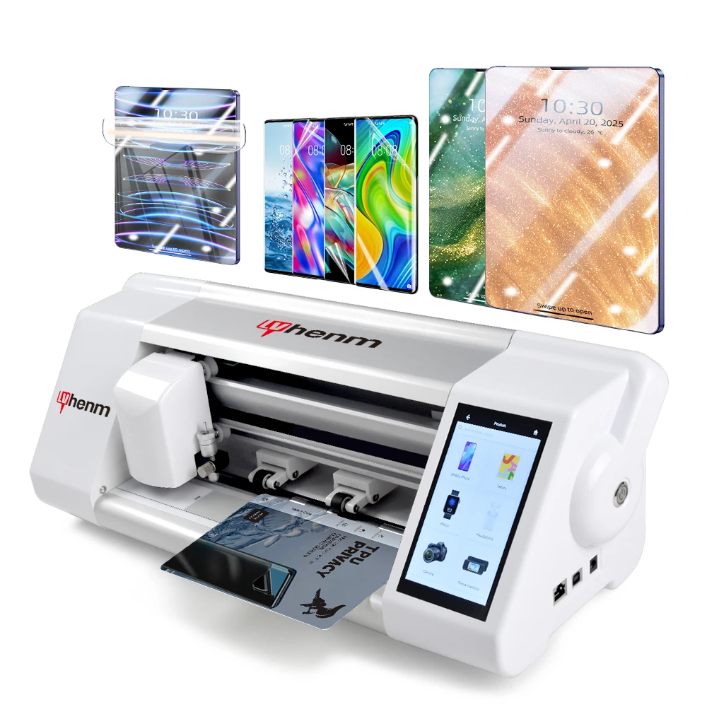 

Unlimited Mobile Phone Screen Protector Cutting Machine TPU Hydrogel Film Plotter DIY Phone Back Skin Cutter Machine