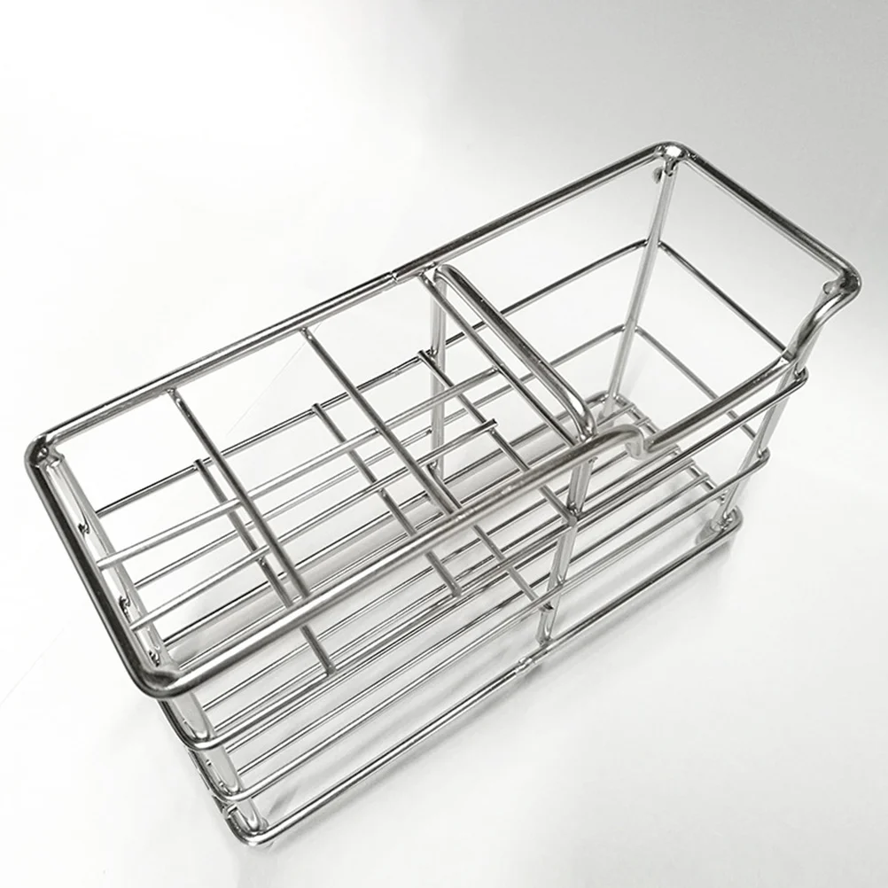 

Stainless Steel Toothbrush Holder Metal Toothpaste Rack Compact Bathroom Storage Organizer Toothbrush Storage Holder