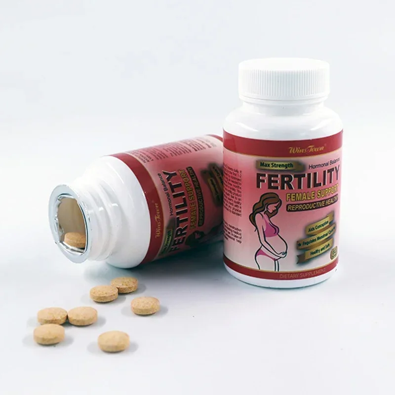 Pastillas de fertilidad masculinas + píldoras de salud femenina, nutrición equilibrada y comida saludable, 2 botellas