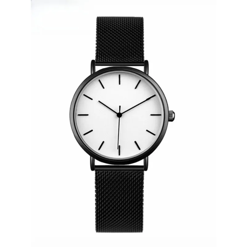 Simple style blank dial watch, three-dimensional minimalist design, suitable for both men and women