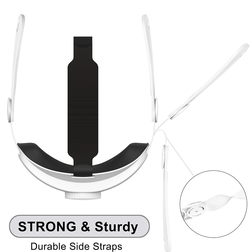 HUANDAI Design For Meta Quest 3/Oculus Quest 3 Elite Strap Adjustable Head Strap