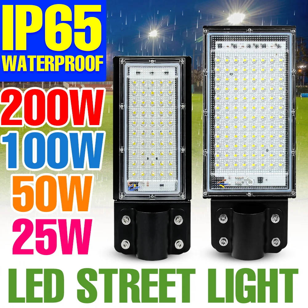 200W LED Street Lamps Outdoor 220V Super Bright Flood Light Waterproof 180° Adjustable Angle Large Area Corridor Mount Lighting