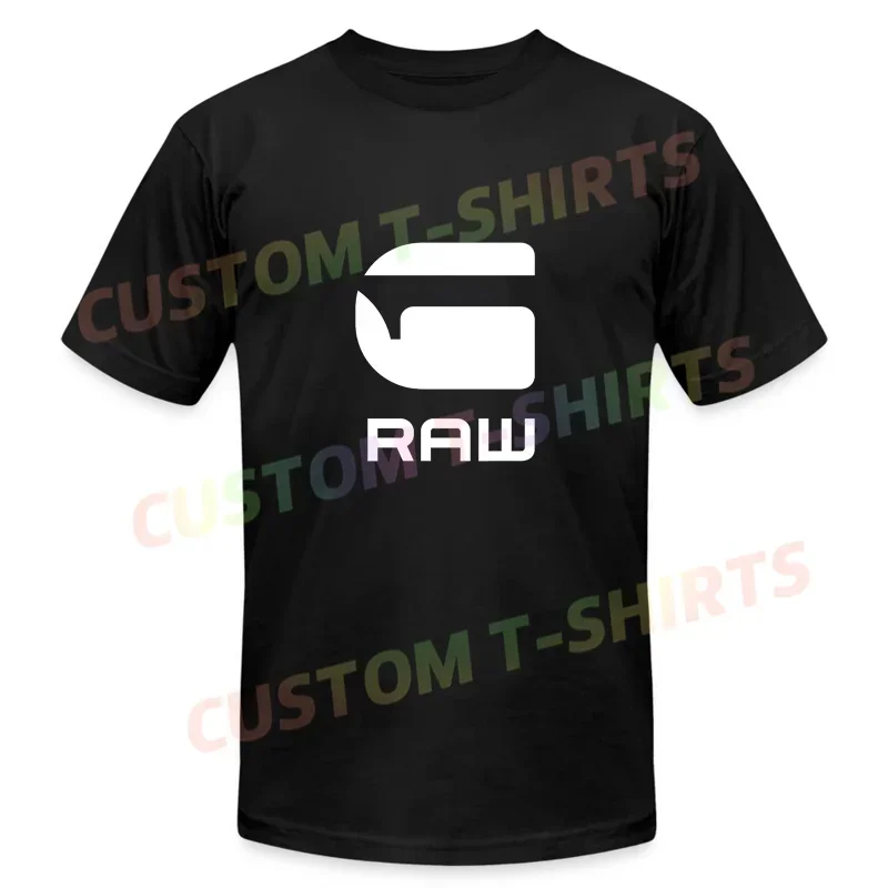 2024 Summer Men Casual T Shirt G-Star Raw Logo T-shirt Graphic Short Sleeves 100% Cotton S-3XL