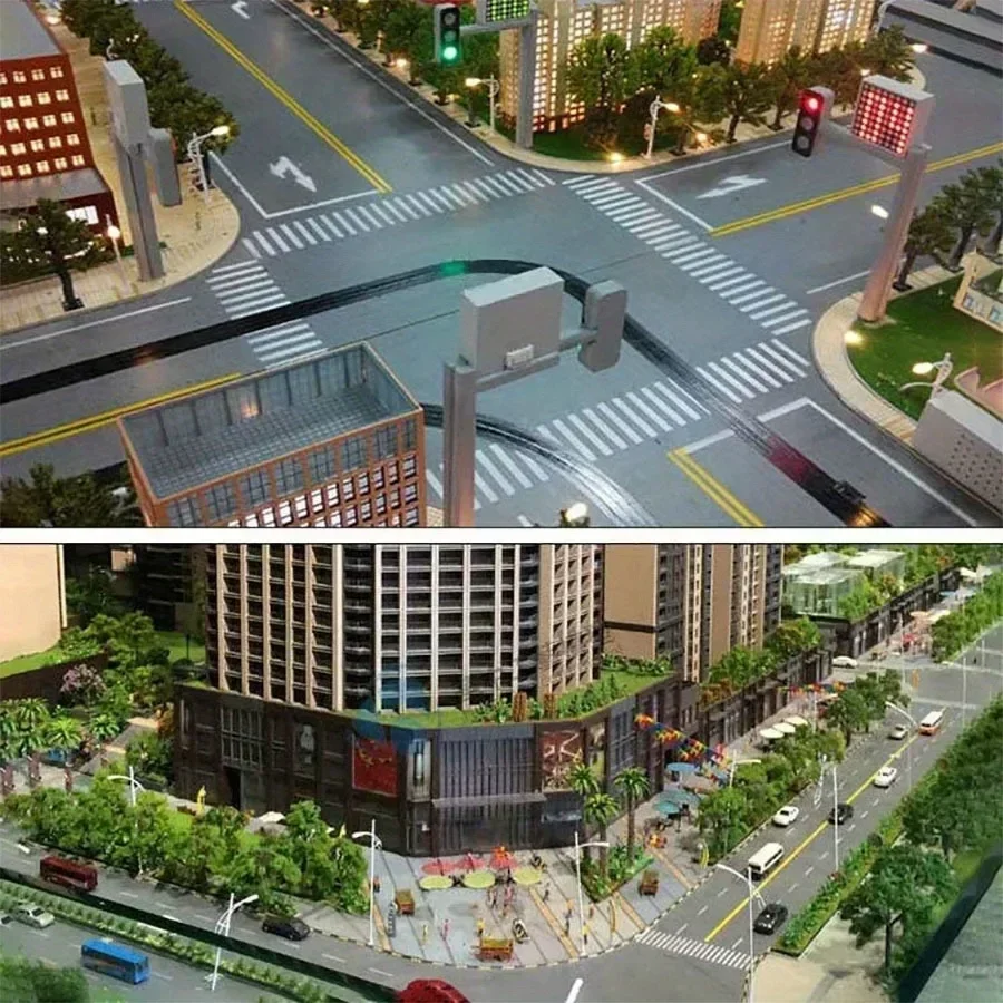 Miniatur-Modell von lackiertem Auto für Parklandschaften und Straßen-Layouts, DIY-Sandtisch-Baumaterialien, farbenfrohes Limousinen-Modell für Autoszenen – Detail 3