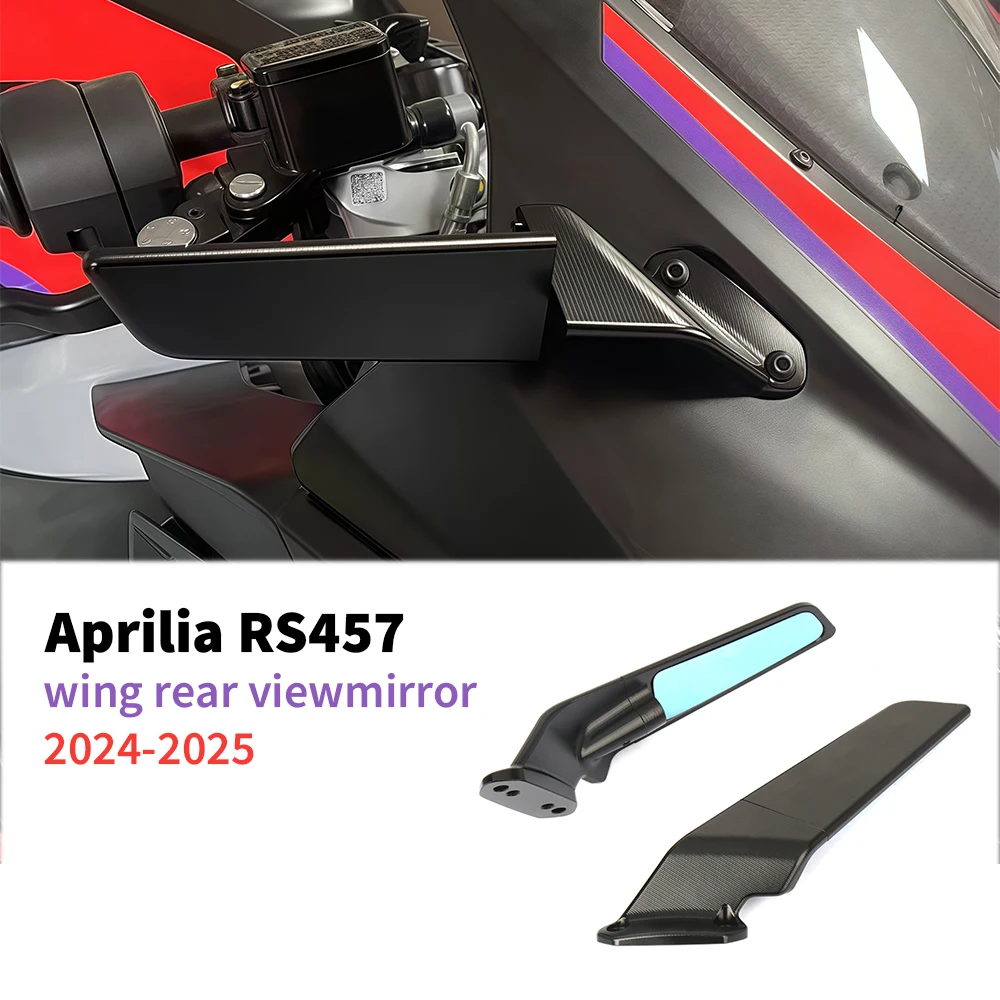 Kit de rétroviseurs réglables Stealth dehors Winglet, anti-absorbe ouissement, lentilles bleues, rétroviseurs pour Aprilia RS457