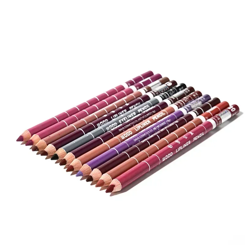 1 Stuk Hout Lip Liner Waterdichte Dame Charmante Zachte Lip Lijn Potlood Make Up Vrouwen Langdurige Cosmetische Tool Professionele 28 Kleur