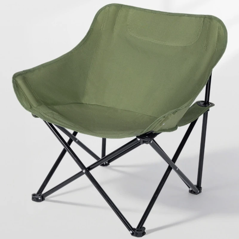 Lightweight comfortable Camping chair ergonomic leisure Moon beach chairs folding backrest sillas plegables outdoor furniture