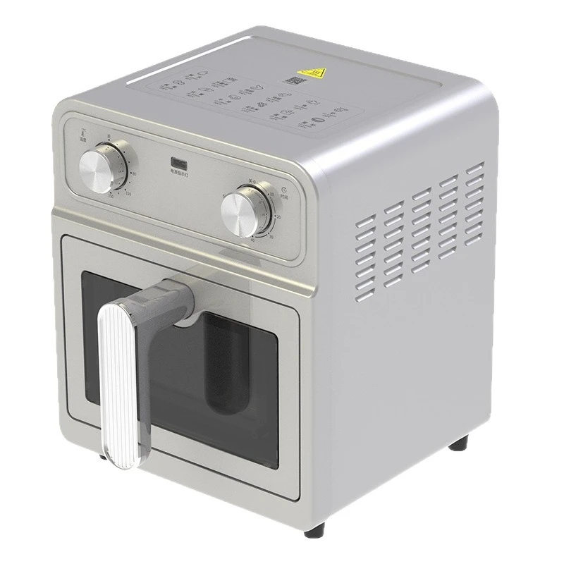 Visual air fryer, stainless steel metal box oven