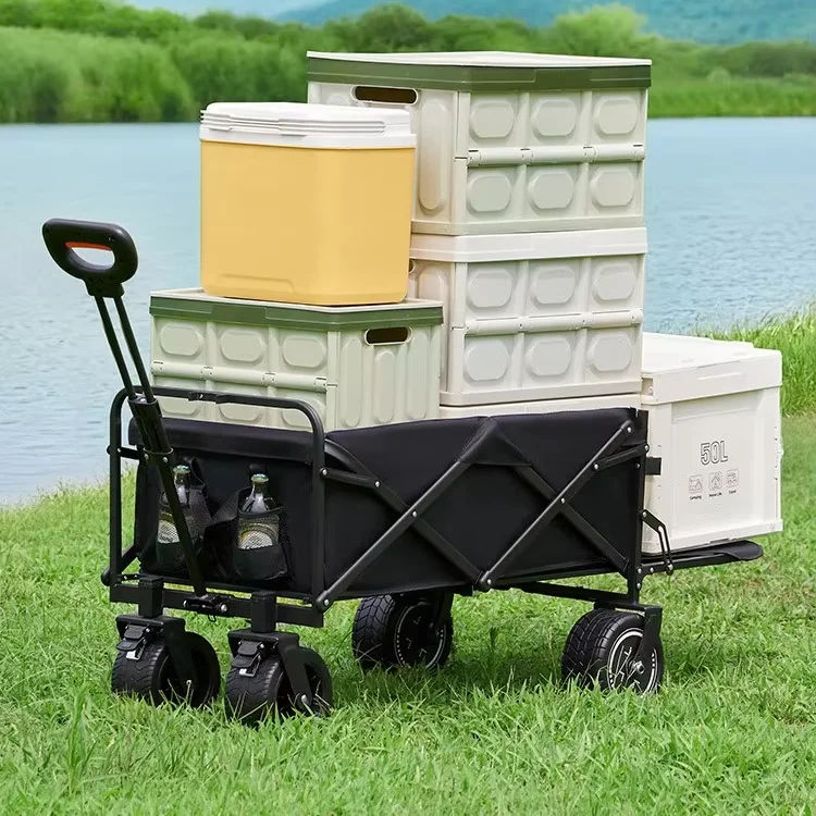 

Foldable Picnic New Design Truck Electric Camper Lithium Battery Trailer Foldable Beach Utility Car Trolley Truck