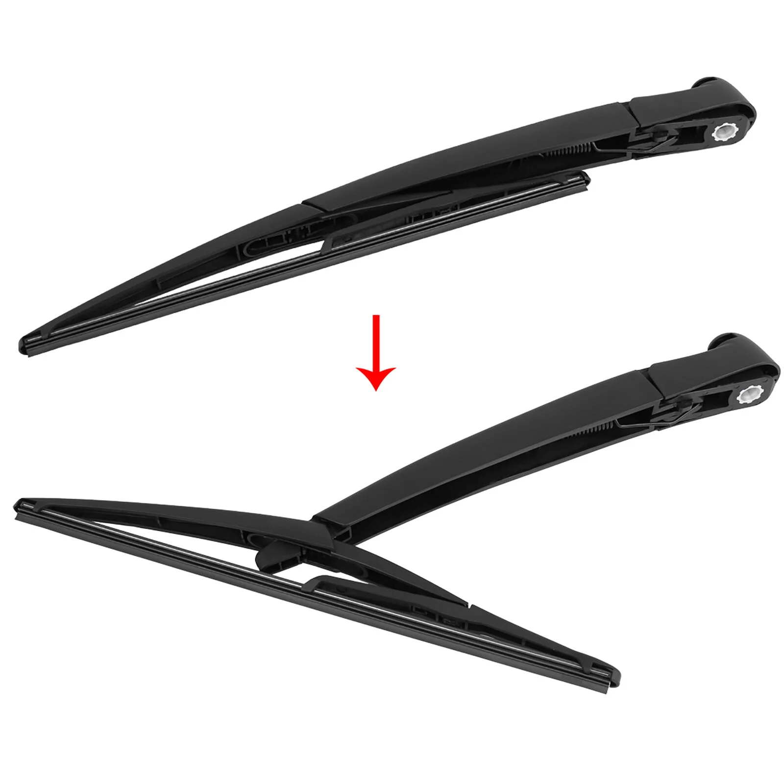 12“ Rear Wiper Clean Back Windshield Wiper Blade Arm Set fit for Honda Civic HatchbackHatchback 2001 2002 2003 2004 2005