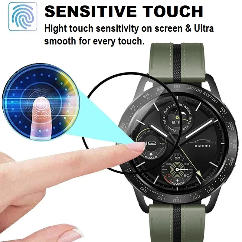 3D Full Curved Protective Film For Xiaomi Watch S3 Screen Protector Anti-scratch Film For Xiaomi Watch S3 Smartwatch Screen