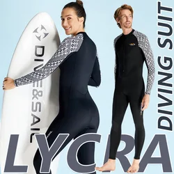 Thin Wetsuit Men's Breathable Quick-drying Nylon Swimsuit Women's One-piece Sunscreen Snorkeling Surfing Jellyfish Suitdropshipp