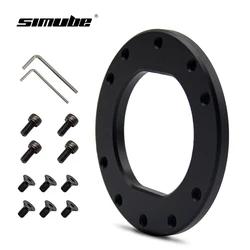 Simube 70 mm Bolt Pattern to Fanatec QR2 Adapter Plate for Steering Wheels Aluminum alloy material, CNC machined and anodized.