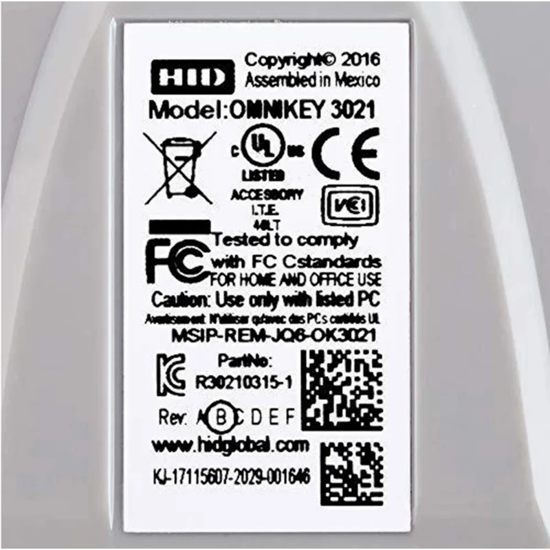 Imagem -04 - Adaptador do Leitor Usb para Hid Omnikey Cardman Cartão Inteligente 3021 Hid3021 3021