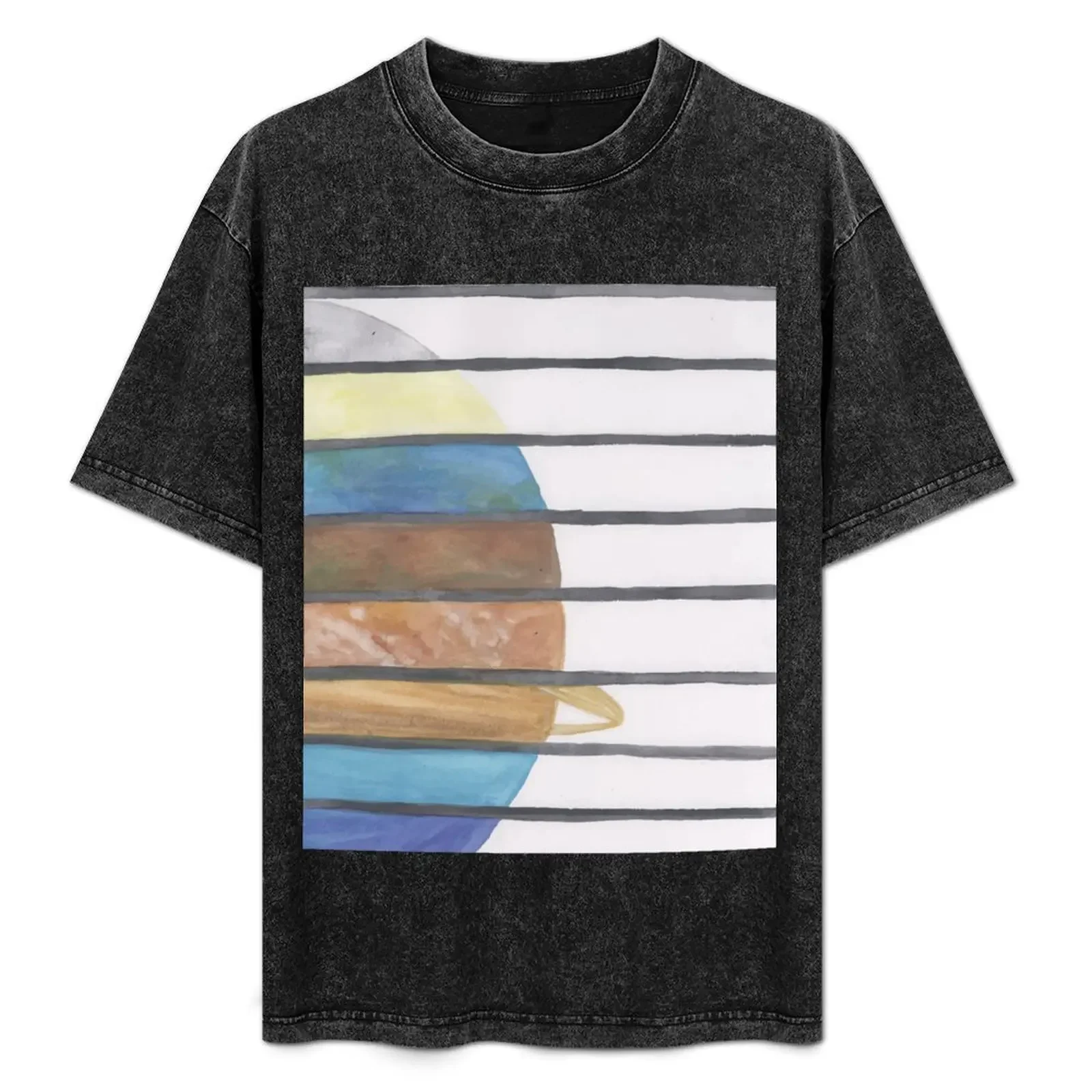 

the planets T-Shirt Clothing topping blacks mens cotton t shirts