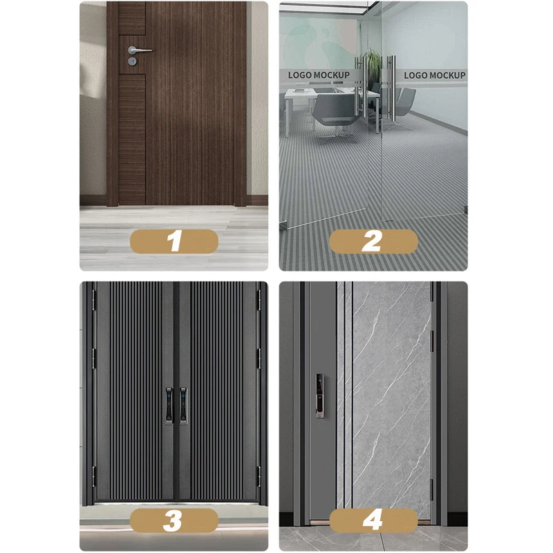 1 متر الباب السفلي ختم الشريط ذاتية اللصق الأبواب والنوافذ عزل الصوت يندبروف الوقاية من الحشرات شريط عزل مسامي #6