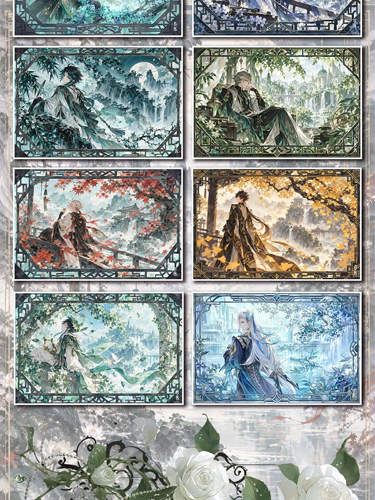 Wholesale 2026 Newest Fire Fox Culture Genshin Impact A6 Board Goddess Ink-wash Collection Cards TCG Tendy Toys Birthday Gifts