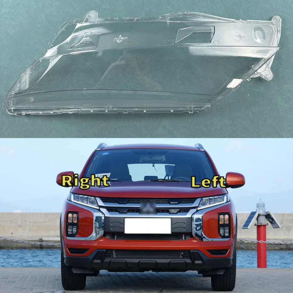 

For Mitsubishi ASX 2020 2021 Headlights Shell Transparent Lampshdade Headlamp Cover Lamp Shade Plexiglass Replace Original Lens