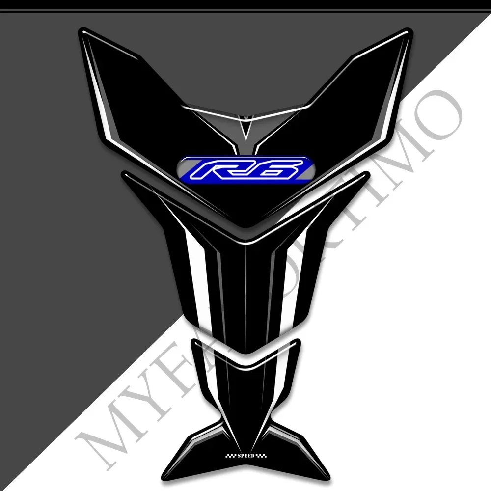 For YAMAHA YZF-R6 YZF R6 YZFR6 Motorcycle Protector Stickers Decals Emblem Badge Logo Gas Fuel Oil Kit Knee Tank Pad