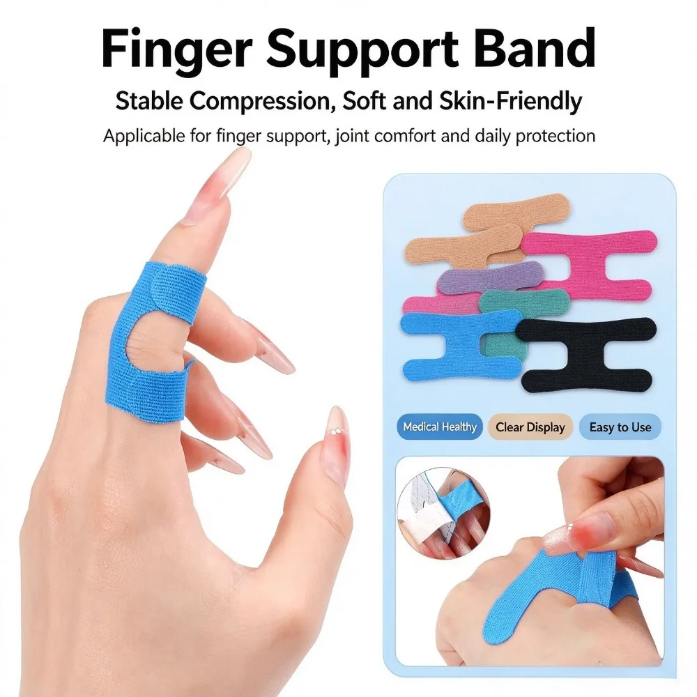 Skin Color Self Adhesive Finger Tape, Breathable Finger Bandage, Sports Finger Brace for Tendon Sheath Protection