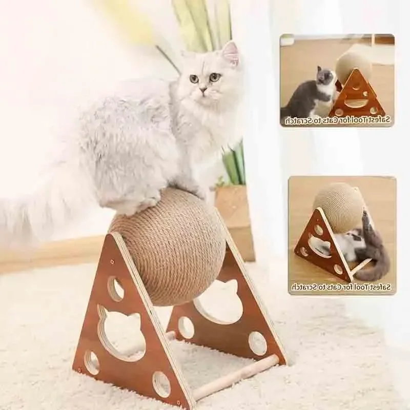 Cat Scratching Ball Interactive Toy Cats Grinding Paws Wear-resistant Scratcher Scratching Board Toy Cat Accessories