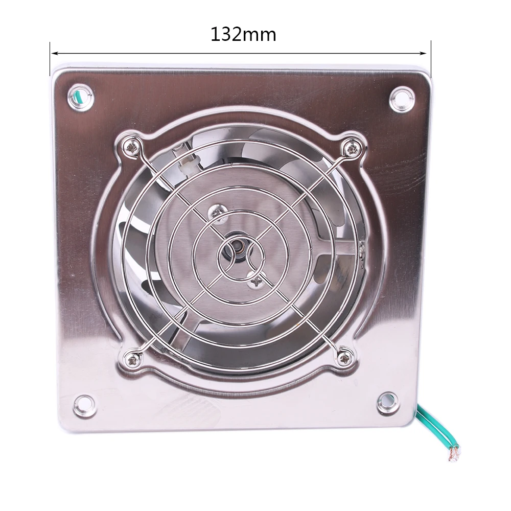 Imagem -04 - Polegada Tubo de Exaustão Ventilador Janela Duto Ventilação ar Ventilador Banheiro Cozinha Impulsionador Extrator 100 mm Aço Inoxidável 4