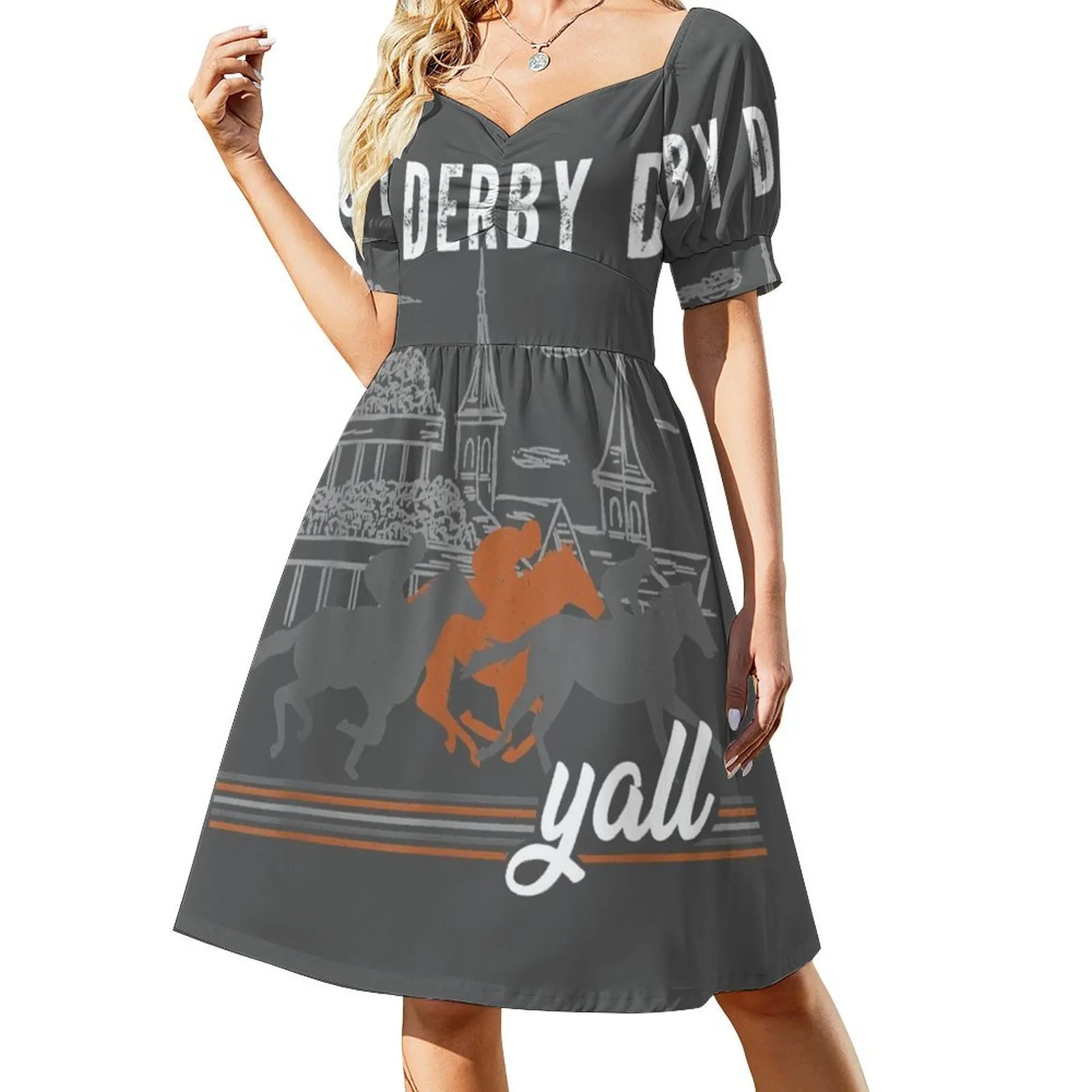 

Derby Day 2022 Derby horse derby dress Short-Sleeved Dress dress women summer Woman clothing dresses
